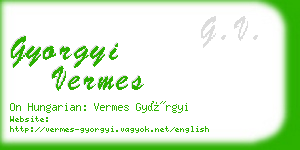 gyorgyi vermes business card